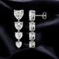 Sterling Silver Heart CZ Dangle Earrings: Romantic Statement Jewelry