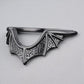 Black Gothic Bat Wing Ring: 925 Sterling Silver Cosplay Jewelry