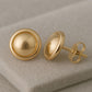 Sterling Silver Bezel Dome Stud Earrings: Minimalist Polished Jewelry