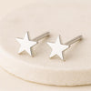 Sterling Silver Star Stud Earrings: Minimalist Celestial Jewelry