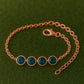 London Topaz Bracelet Silver 925 â¢ 4 Stone â¢ Dainty December Birthstone Jewelry Gif