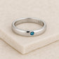 Sterling Silver London Topaz Ring | Bezel Set, Minimalist Band