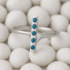 Sterling Silver London Topaz Bar Ring | Modern Minimalist Jewelry