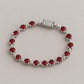 Garnet Tennis Bracelet | 925 Sterling Silver January Birthstone