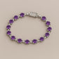 Amethyst Tennis Bracelet | Sterling Silver, February Birthstone