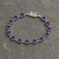Amethyst Tennis Bracelet | Sterling Silver, February Birthstone