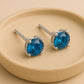 London Blue Topaz Stud Earrings | 925 Sterling Silver, 4mm