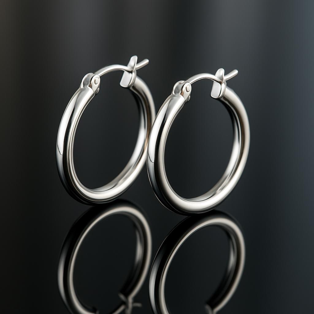 Classic Silver Hoop Earrings 925 Sterling | Minimalist Polished Hoops | Everyday Jewelry Gift for Her