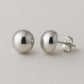 Sterling Silver Ball Stud Earrings: Polished 925 Silver, Minimalist Jewelry