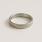 Hammered Sterling Silver Band Ring | Unisex Matte Wedding Band