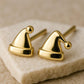 Silver Santa Hat Stud Earrings 925 | Christmas Earrings | Minimalist Festive Jewelry | Xmas Party Accessory