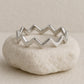 Silver Zigzag Band Ring 925 | Wave Pattern Minimalis | Modern Stackable Ring | Geometric  Jewelry |