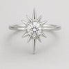 Sterling Silver Starburst CZ Ring | Celestial Statement Jewelry