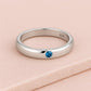 Sterling Silver London Topaz Ring | Bezel Set, Minimalist Band