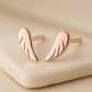 Sterling Silver Angel Wing Stud Earrings | 925 Minimalist Feather Earrings | Gift for Women
