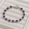 Amethyst Tennis Bracelet | Sterling Silver, February Birthstone