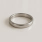 Minimalist Sterling Silver Band Ring | Unisex Comfort Fit