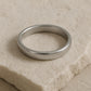 Minimalist Sterling Silver Band Ring | Unisex Comfort Fit