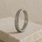 Hammered Sterling Silver Band Ring | Unisex Matte Wedding Band