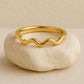 Silver Wave Ring 925 | Minimalist Wavy Band | Ocean Inspired Stacking | Dainty Sterling Silver Jewelry |
