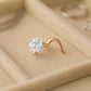925 Silver CZ Nose Pin • Prong Set • Dainty Sparkle • Minimal Nose Jewelry
