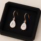 Sterling Silver Teardrop CZ Earrings | 925 Pear Cut Dangle Earrings | Elegant Bridal Drop Jewelry