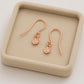 Sterling Silver Disc Drop Earrings • Minimalist Dangle Jewelry