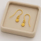 Sterling Silver Disc Drop Earrings • Minimalist Dangle Jewelry