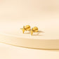 Star Earrings Silver 925 • Minimal North Star Studs • Dainty Shiny Starburst Flat Back/Screw