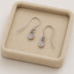 Sterling Silver Disc Drop Earrings • Minimalist Dangle Jewelry