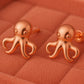 Octopus Stud Earrings 925 Silver | Sea Studs | Minimalist Jewelry | Tiny Earrings for Women & Men