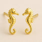Seahorse Stud 925 Silver | Ocean Sea Life Jewelry |Minimalist Seahorse Studs | Beach Lover Gift