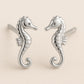 Seahorse Stud 925 Silver | Ocean Sea Life Jewelry |Minimalist Seahorse Studs | Beach Lover Gift