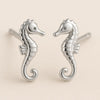 Seahorse Stud 925 Silver | Ocean Sea Life Jewelry |Minimalist Seahorse Studs | Beach Lover Gift