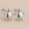 Turtle Stud 925 Silver | Sea Jewelry | Minimalist Ocean Studs | Tiny Earrings for Women & Girls