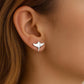 Manta Ray Stud 925 Silver | Stingray Jewelry | Minimalist Sea Life Studs | Tiny Earrings