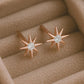 925 Silver Starburst Studs • CZ Star Earrings • Sterling Minimal Earrings • Dainty Sparkle •