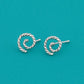 925 Silver Twisted Spiral Stud Earrings • Rope Swirl Minimalist Studs • Dainty for Women