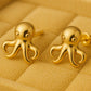 Octopus Stud Earrings 925 Silver | Sea Studs | Minimalist Jewelry | Tiny Earrings for Women & Men