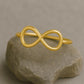 925 Silver Infinity Ring • Minimalist Band • Dainty Silver Love