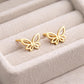 925 Silver Butterfly Stud | Minimal Jewelry | Dainty Silver Studs | Everyday Earrings | Gift for Her