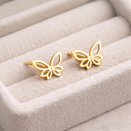 925 Silver Butterfly Stud | Minimal Jewelry | Dainty Silver Studs | Everyday Earrings | Gift for Her