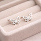 925 Silver Butterfly Stud | Minimal Jewelry | Dainty Silver Studs | Everyday Earrings | Gift for Her