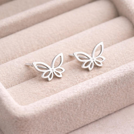 925 Silver Butterfly Stud | Minimal Jewelry | Dainty Silver Studs | Everyday Earrings | Gift for Her