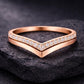 Double Chevron CZ Ring 925 Silver | V Shape Wedding Band | Stacking Ring | Minimal Diamond Look