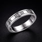 Roman Numeral Ring 925 Silver | Minimal Unisex Band  | Anniversary Gift | Promise Ring
