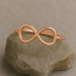 925 Silver Infinity Ring • Minimalist Band • Dainty Silver Love