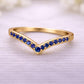 Blue CZ Chevron Ring 925 Silver | V Shape Stacking Band | Minimal Wedding Ring | Promise Gift