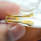 925 Silver Double Chevron CZ Band – Dainty Stacking V Shaped Wedding Anniversary Ring