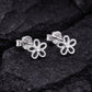 925 Silver Flower Stud , Minimal CZ Studs, Tiny Daisy Earrings, Dainty Studs, Jewelry Gift